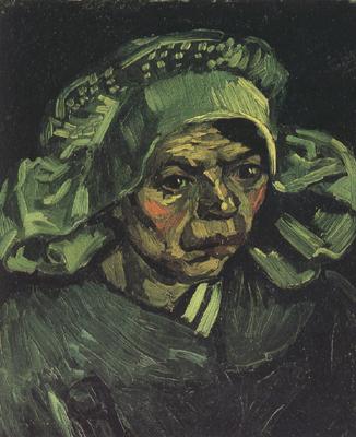 Vincent Van Gogh Head of a Peasant Woman with White Cap (nn04) oil painting picture